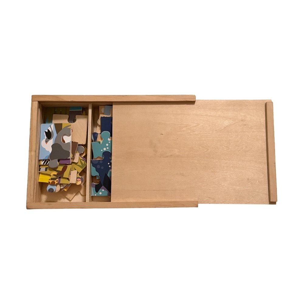 Melissa & Doug Wooden 3-Puzzle Set - Ocean, Safari, Farm Animals - Picture 5 of 6
